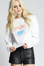 Load image into Gallery viewer, Aerosmith Heart Puff Sleeve Tee by Recycled Karma Brands